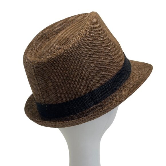 Andaz Men's Brown Pinch Top Fedora Hat NWT - Picture 3 of 9